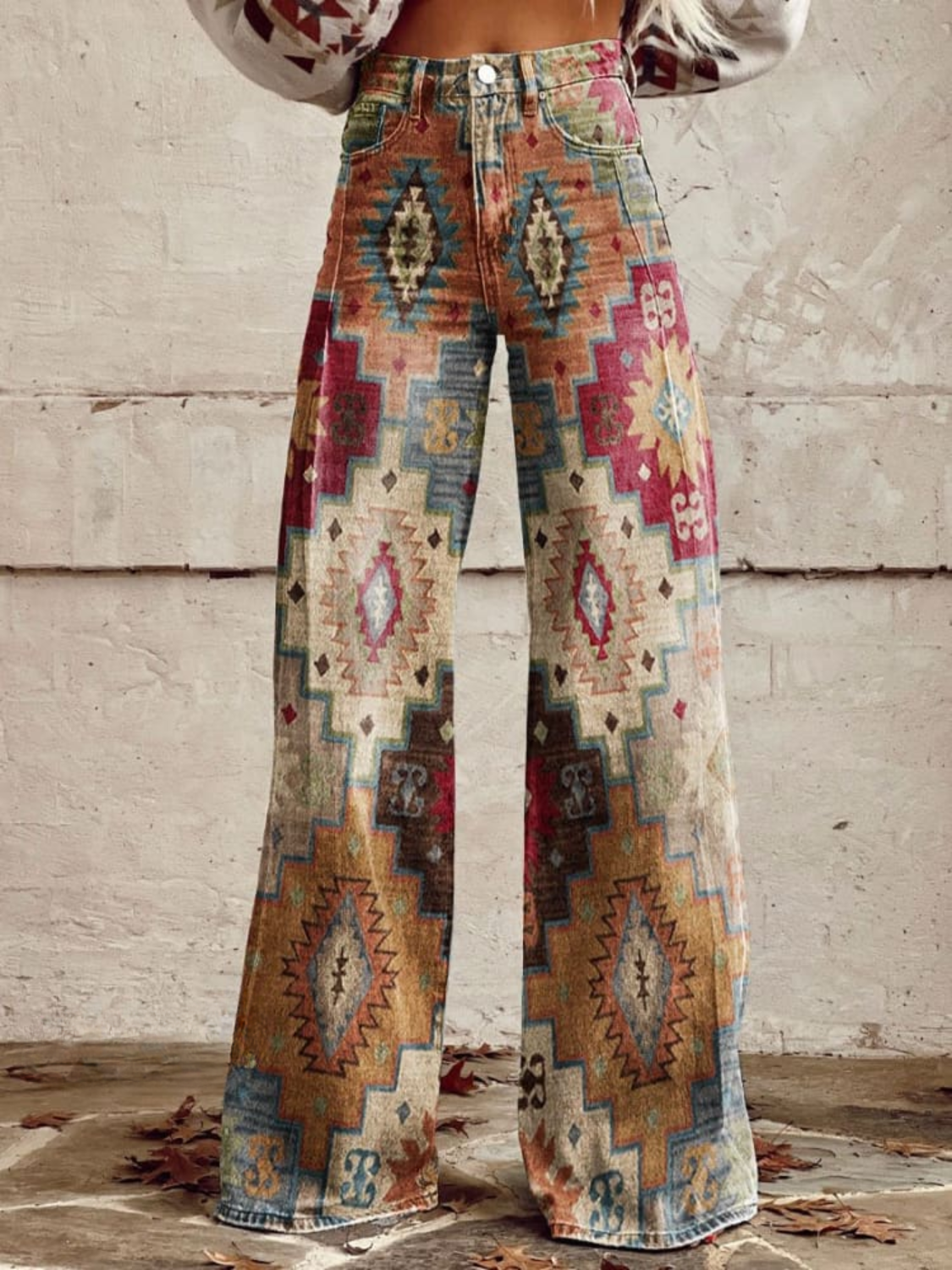 ALDINA - BAGGY BOHO VINTAGE BYXA