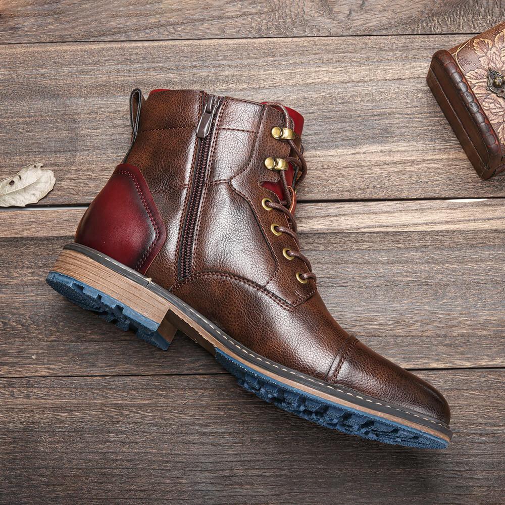Aaron | Handgjorda premium läder Oxford stövlar