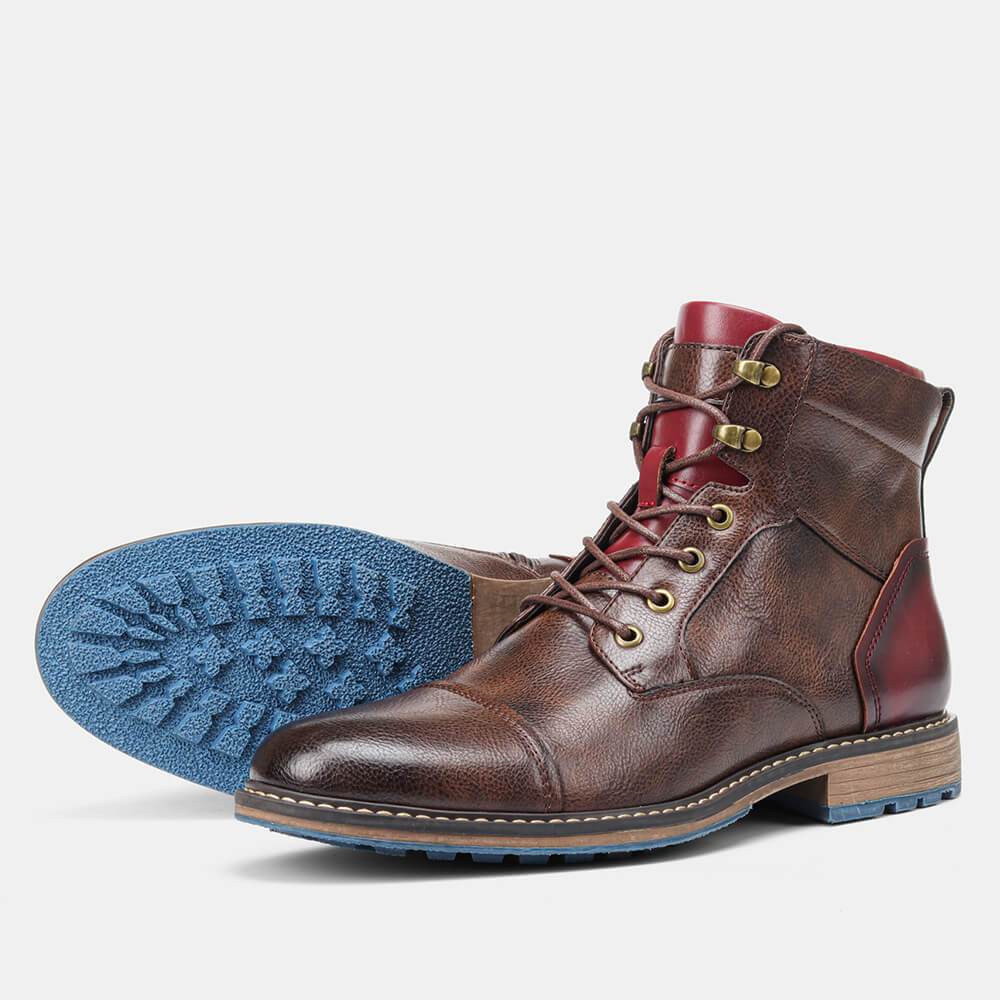 Aaron | Handgjorda premium läder Oxford stövlar