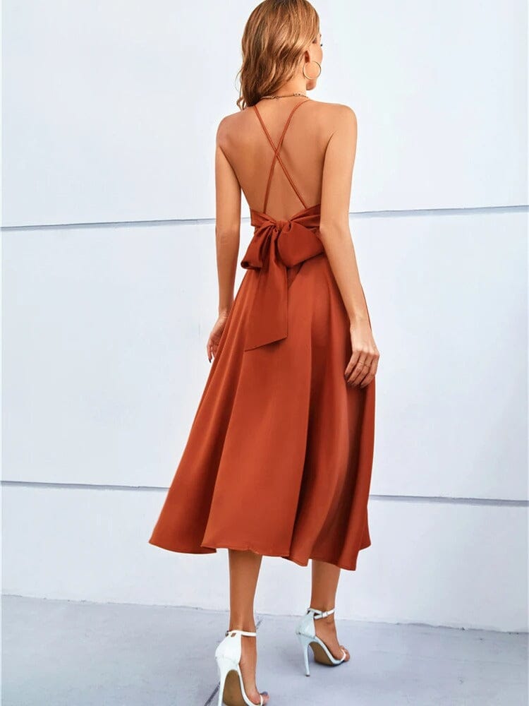 Mia | Lyxig Strapless Silke Maxi Klänning
