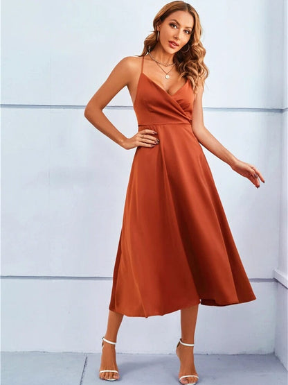 Mia | Lyxig Strapless Silke Maxi Klänning