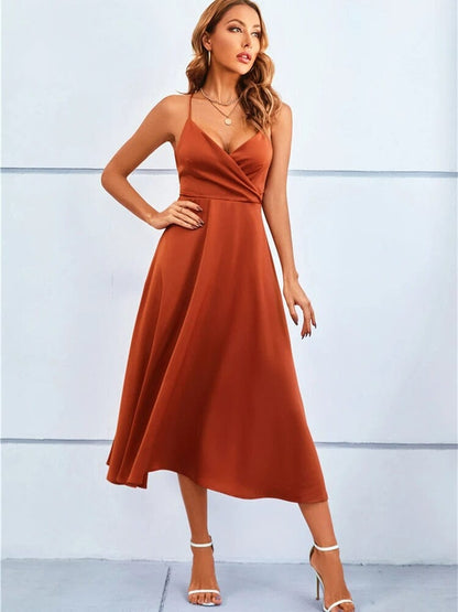 Mia | Lyxig Strapless Silke Maxi Klänning