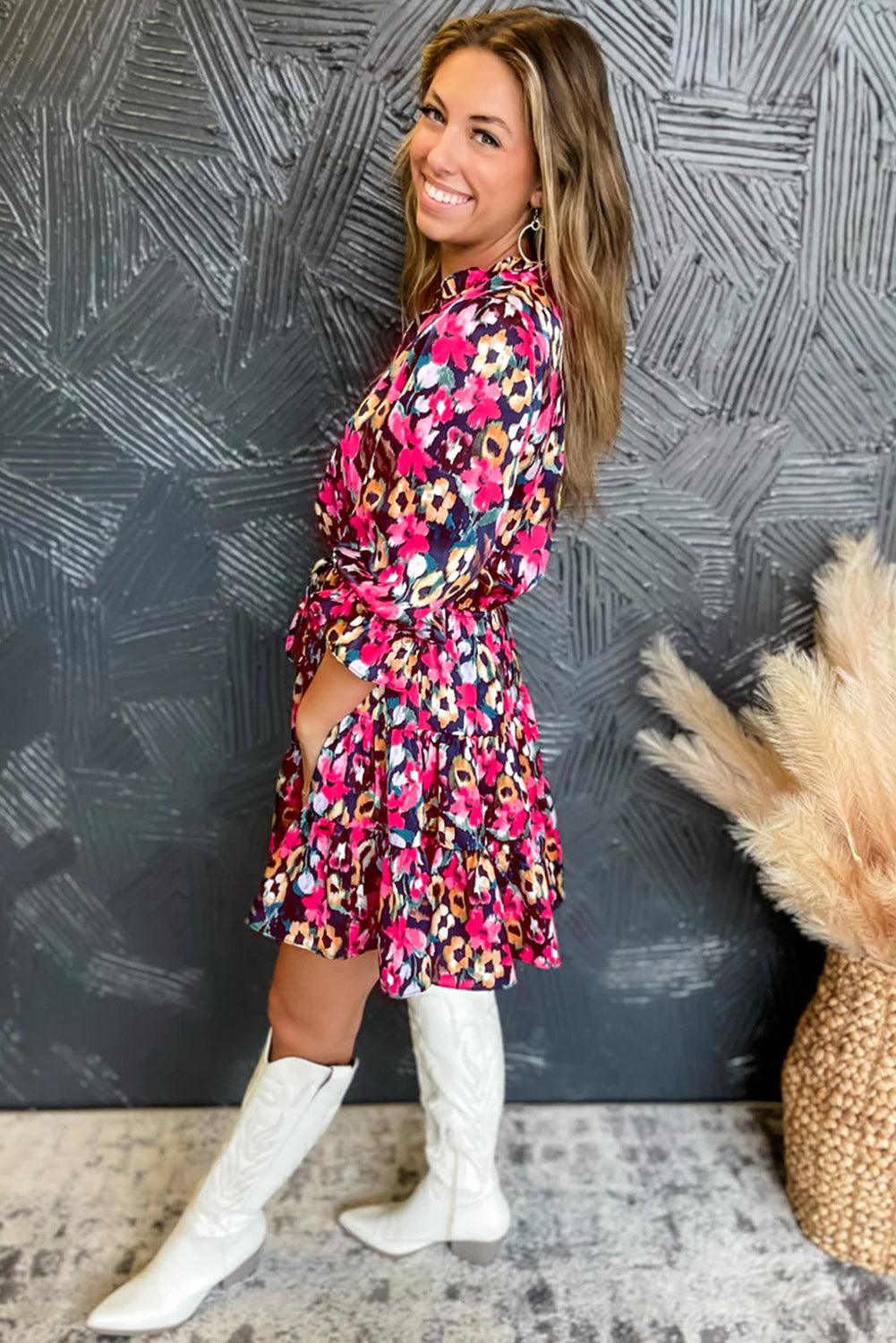 Yara | Lagerkjol med Blommor och Volanger